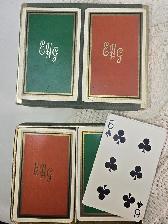 Other - Vintage playing cards with initials